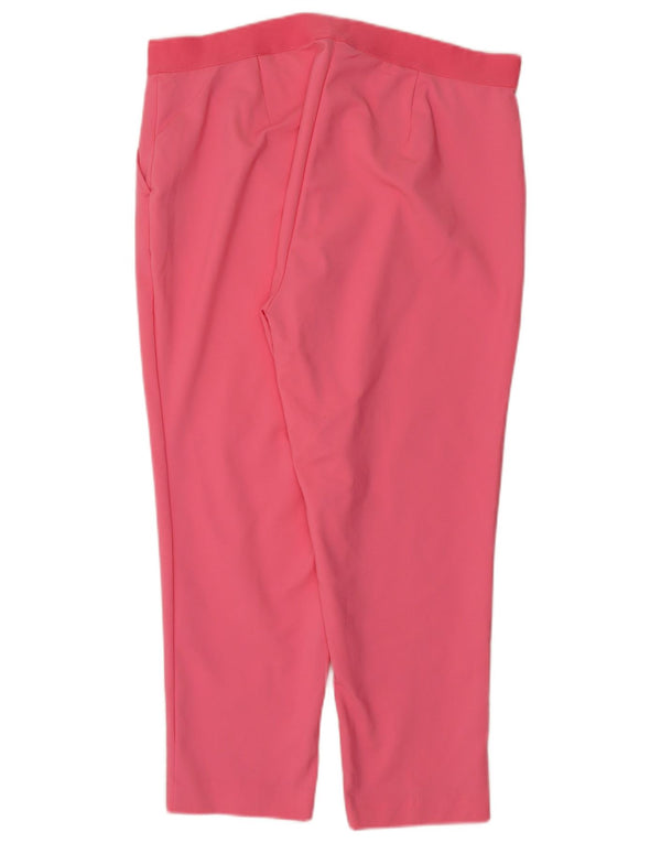 Женские узкие укороченные брюки Marks & Spencer UK 18 XL W38 L25, розовый хлопок