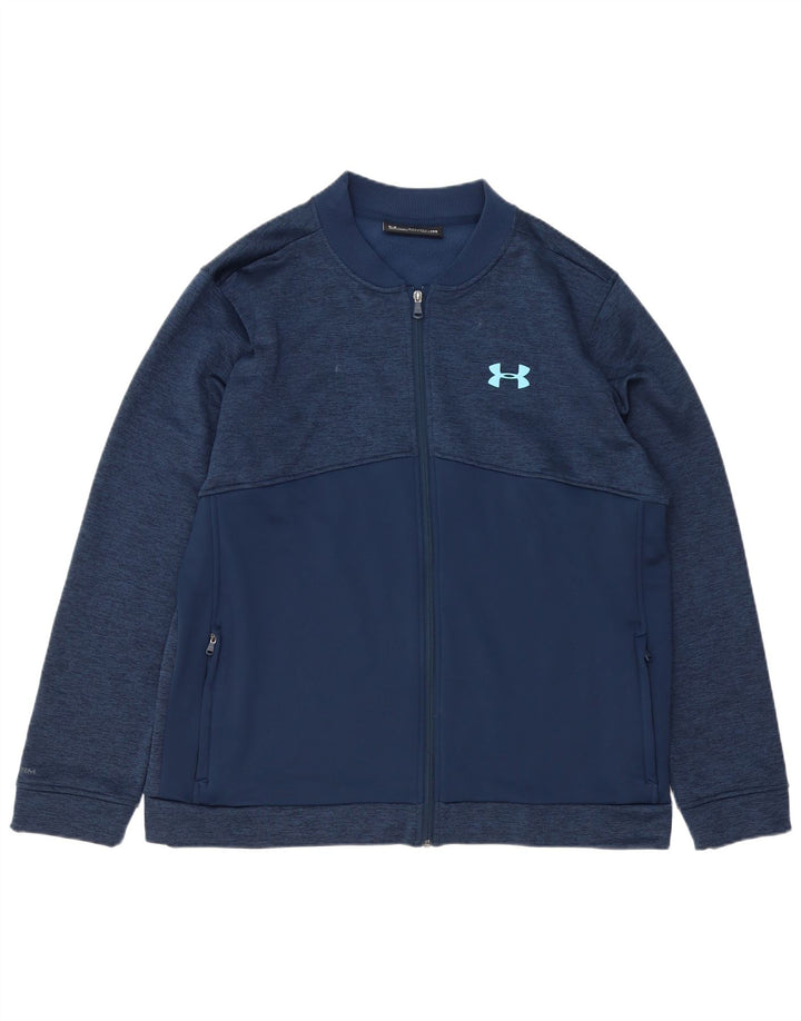 Under Armour Herren Cold Gear Trainingsanzug Top Jacke 2XL Marineblau Polyester