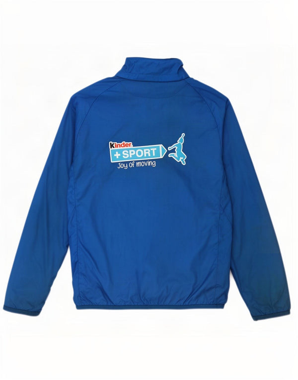 Puma Boys Italia Graphic Tracksuit Top Jacket 13-14 Years Blue Polyester