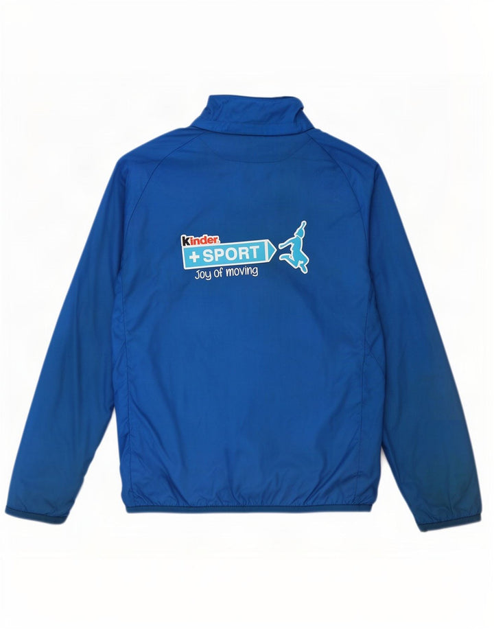 Puma Jungen Italia Graphic Trainingsanzug Top Jacke 13-14 Jahre Blaues Polyester