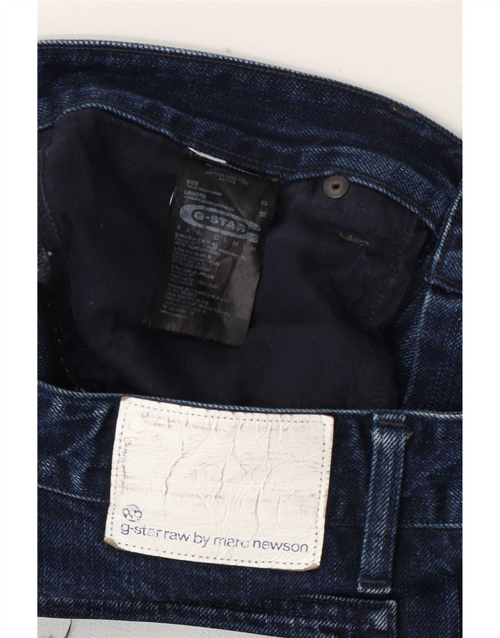 G-Star Mens Straight Jeans W33 L32 Blue Cotton