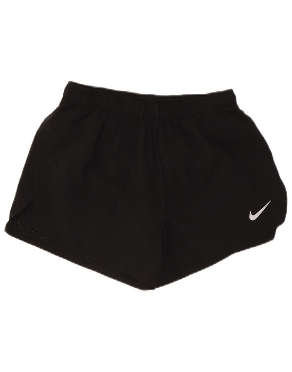 Nike Womens Dri Fit Sport Shorts UK 12 Medium Black Polyester