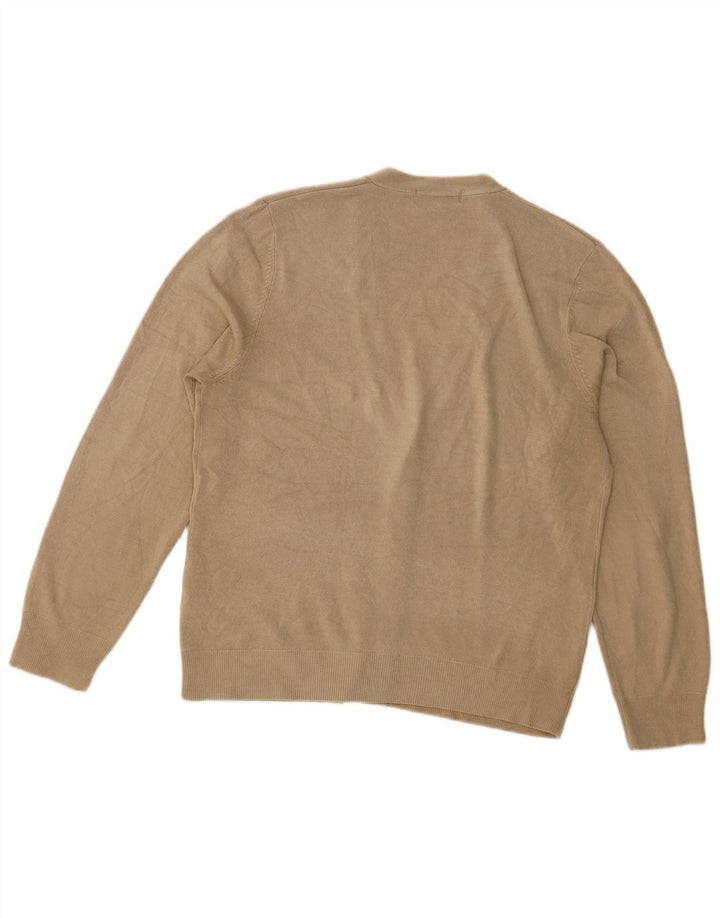 Marks & Spencer Womens Blue Harbour Cardigan Sweater UK 12 Medium Beige