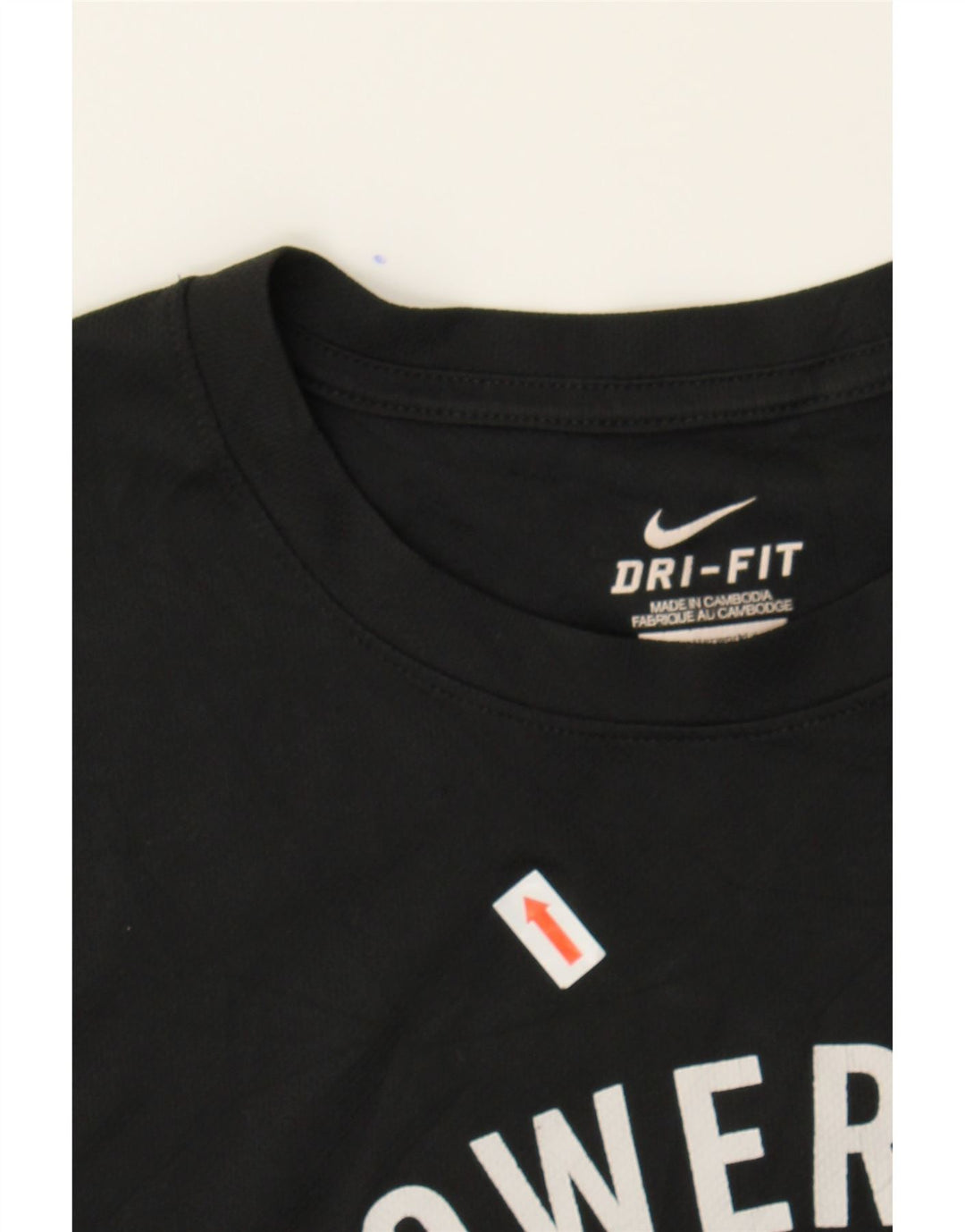 NIKE Mens Dri Fit Graphic T-Shirt Top Medium Black Polyester Vintage Nike and Second-Hand Nike from Messina Hembry 