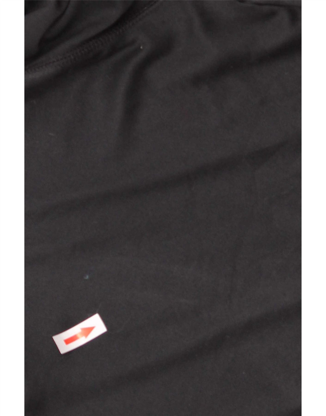 Tommy Hilfiger Uomo Top con zip e collo a maniche lunghe Large Nero Poliestere