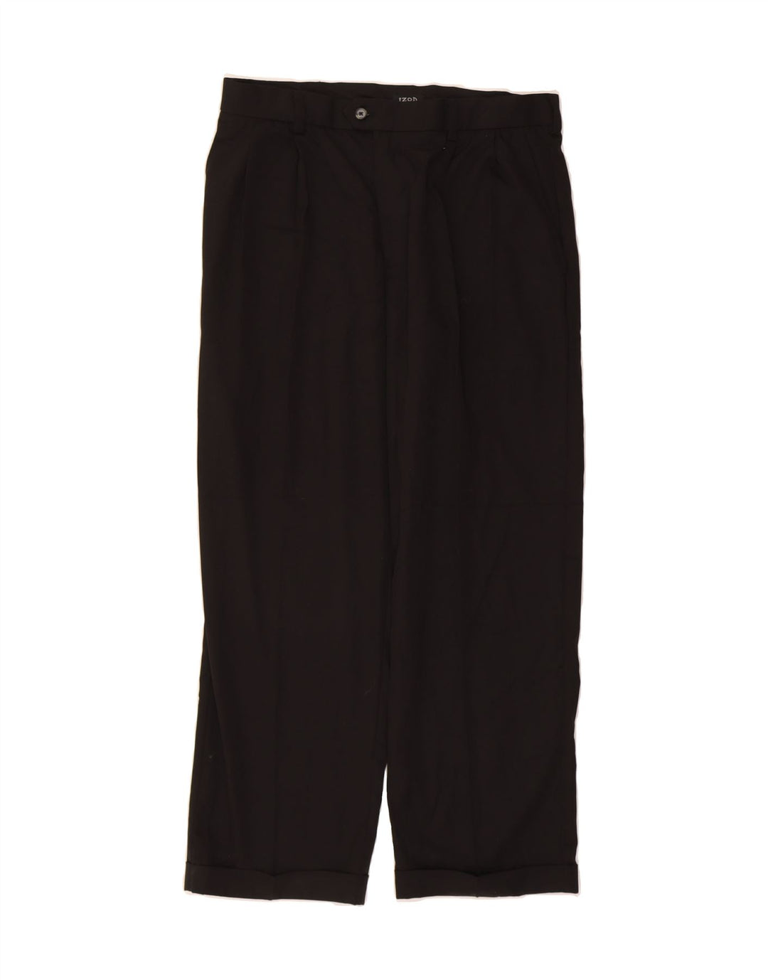IZOD Mens Cameron Pegged Suit Trousers W34 L29 Black Polyester Vintage Izod and Second-Hand Izod from Messina Hembry 