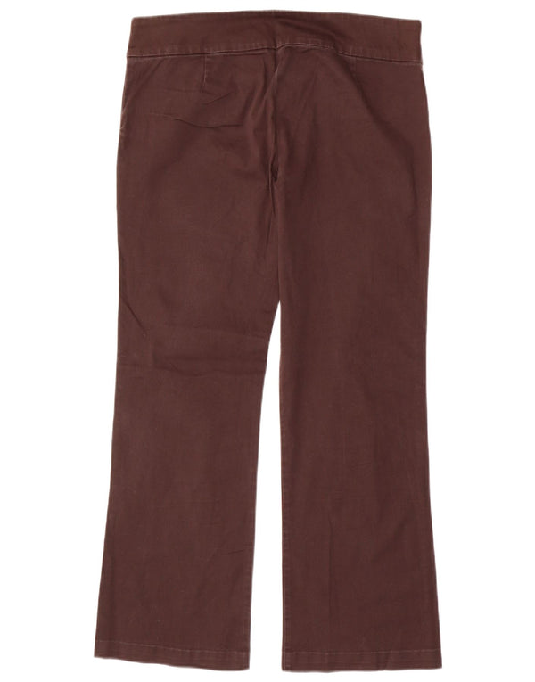 Pantaloni casual Bootcut da donna Zara EU 40 Medium W30 L27 Cotone marrone