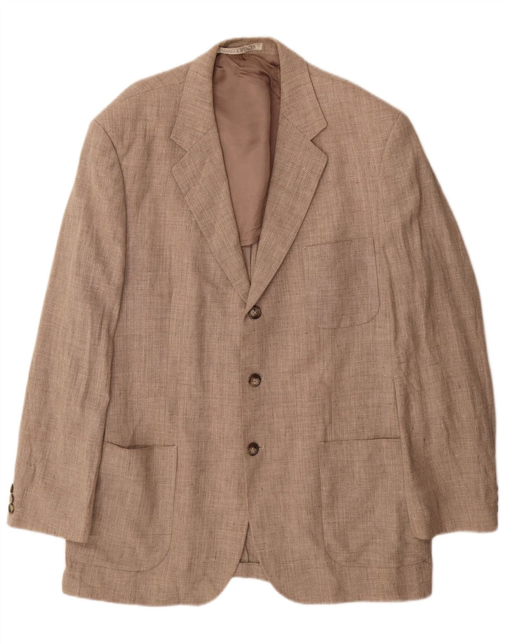 Marks & Spencer Veste blazer à 3 boutons pour homme UK 42 Grand lin beige