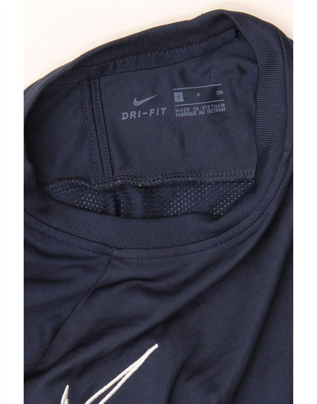 Nike Mens Dri Fit T-Shirt Top Small Navy Blue Colourblock