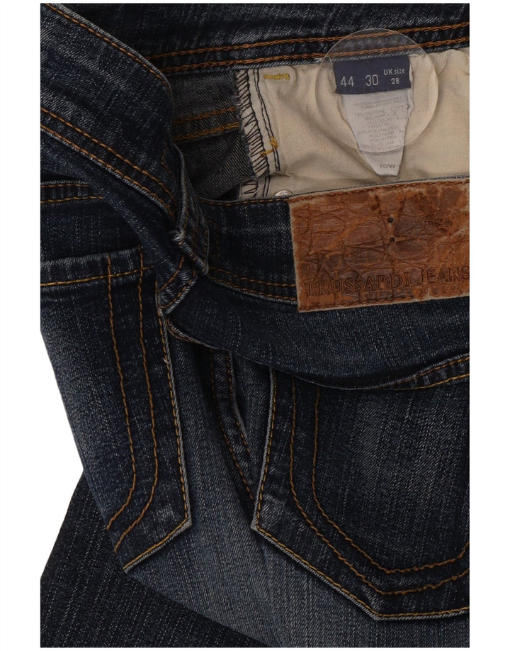Trussardi Womens Straight Jeans W28 L32 Navy Blue Cotton