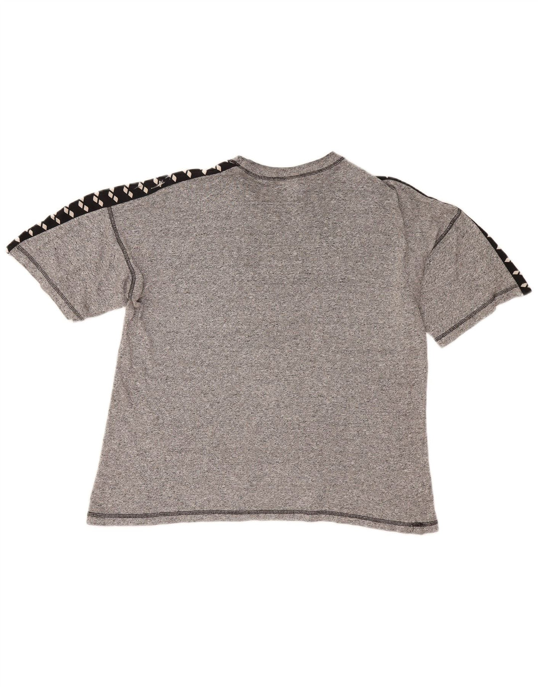 Arena Mens Graphic T-Shirt Top Large Grey Colourblock
