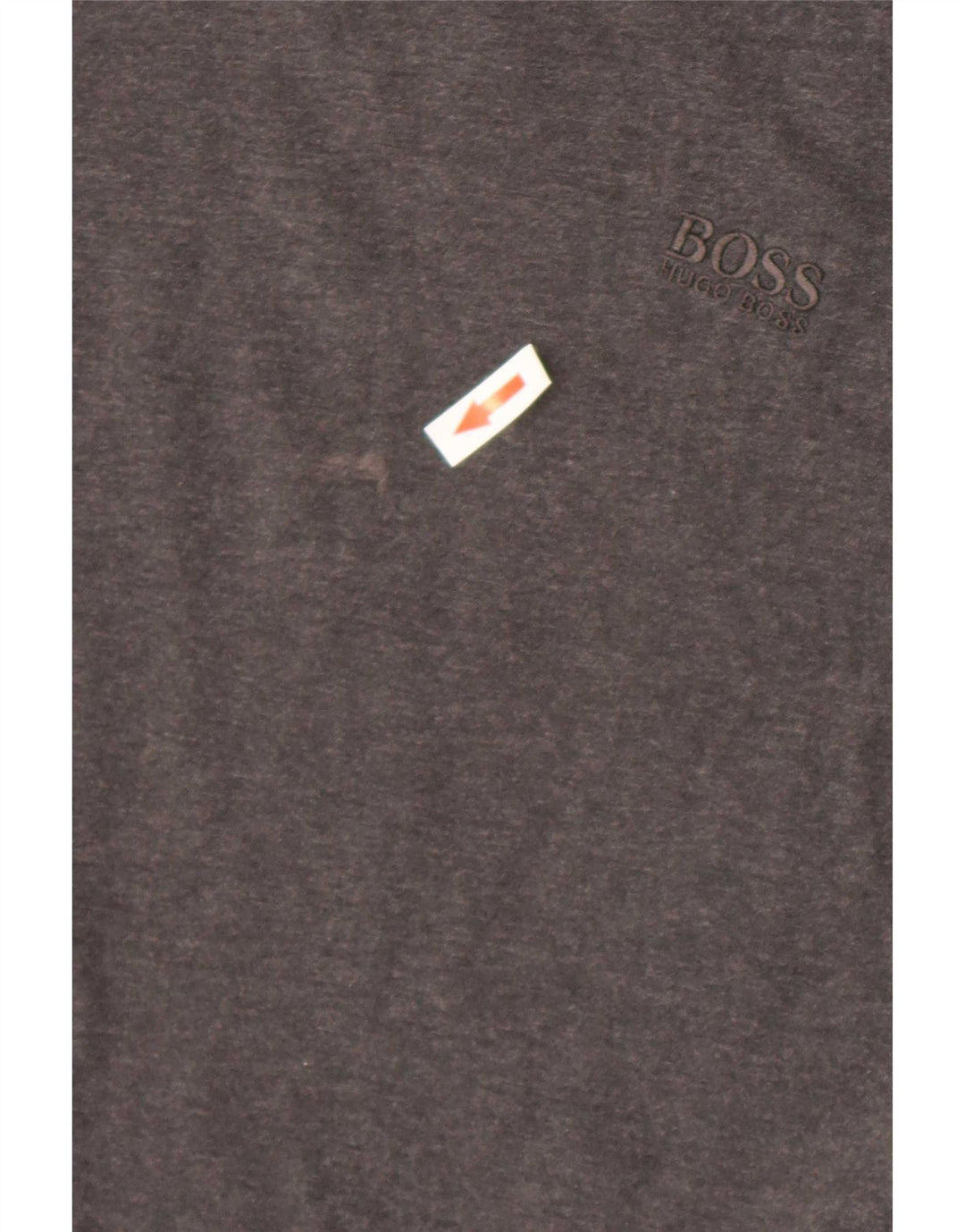 Camiseta masculina Hugo Boss Top algodão cinza médio
