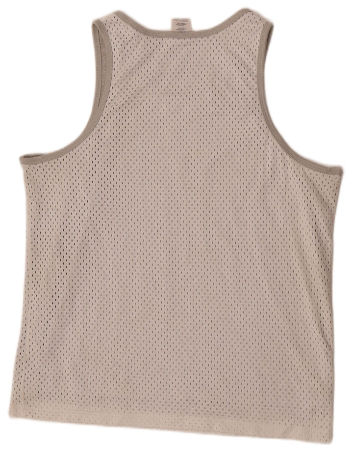 Champion Mens Graphic Vest Top Large White Polyester