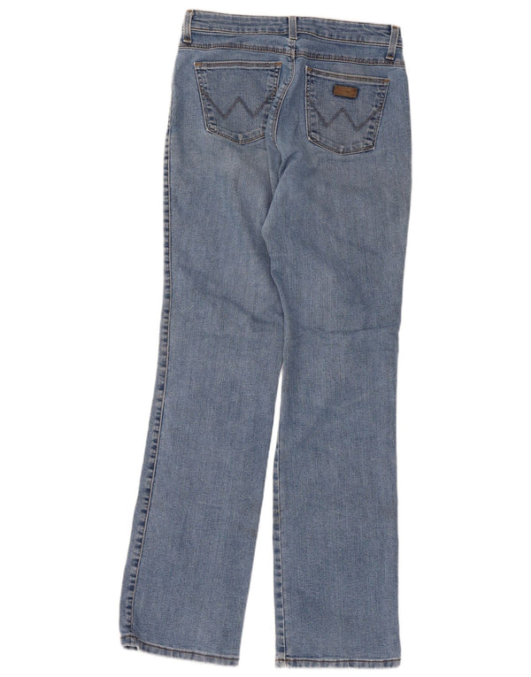 Wrangler Womens Regular Bootcut Jeans W30 L32 Blue Cotton