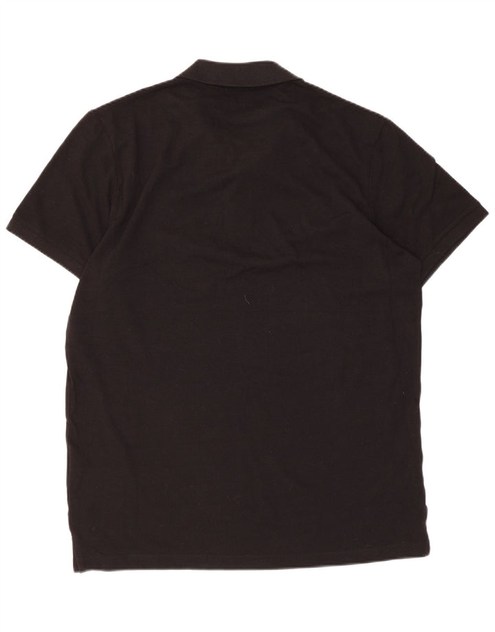 Jack & Jones Mens Polo Shirt Large Black Cotton