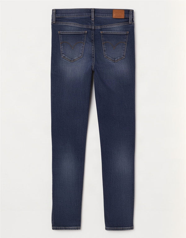 Levi's Womens 720 High Rise Super Skinny Jeans W28 L30 Navy Blue Cotton