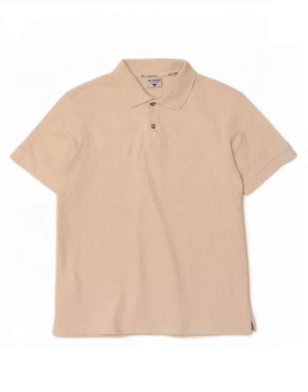 Columbia Polo Homme Petit Blanc Cassé Coton