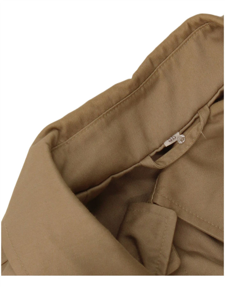 Vintage Mens Overcoat IT 56 3XL Beige Polyester