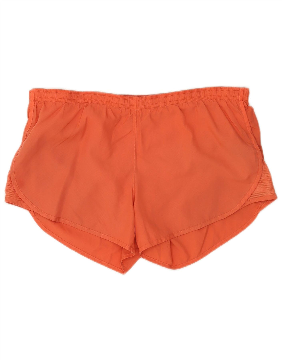 Nike Dame Dri Fit sportsshorts UK 14 Medium Orange Polyester