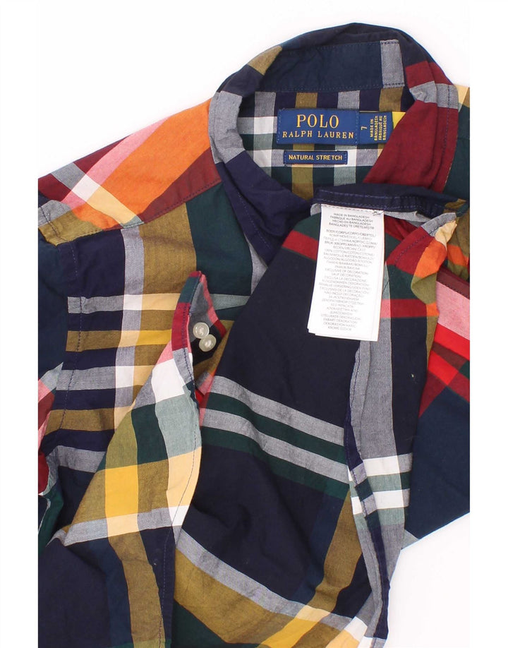 Polo Ralph Lauren Boys Shirt 6-7 Years Multicoloured Check Cotton
