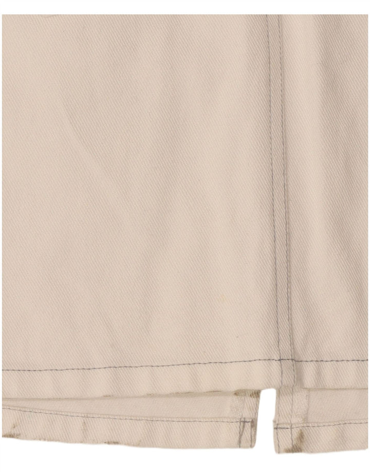 Cache Dame Denim Pinafore Dress UK 8 Small White