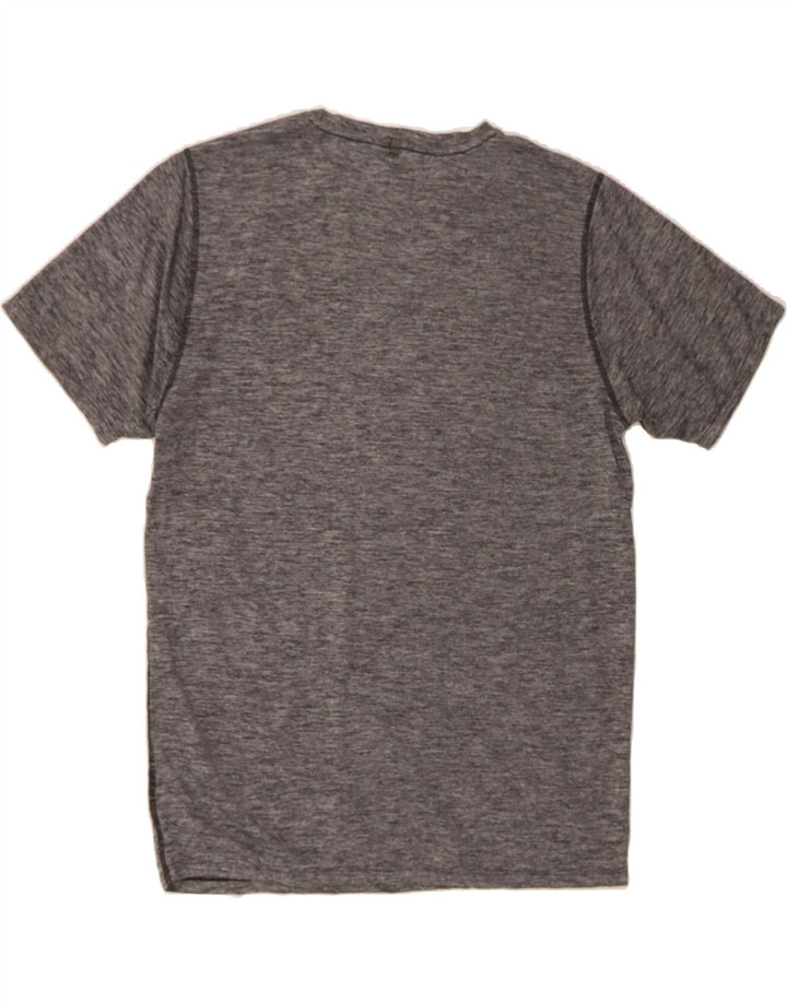 NEW BALANCE Mens T-Shirt Top Large Grey Flecked Polyester Vintage New Balance and Second-Hand New Balance from Messina Hembry 