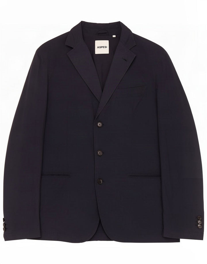 Aspesi Chaqueta tipo blazer de 3 botones para hombre UK 40 Large Azul marino Poliéster