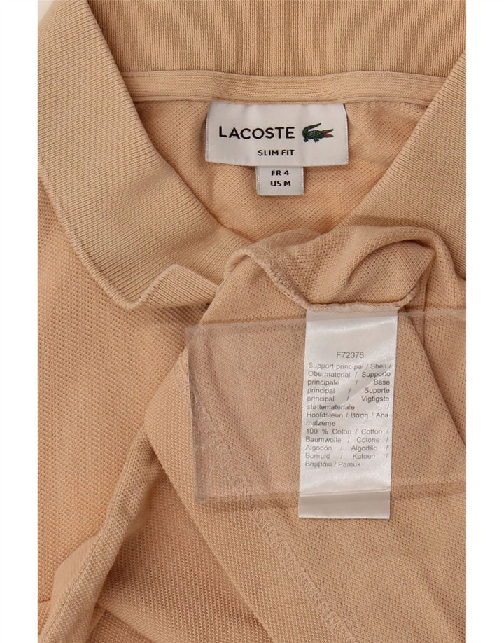 Lacoste Polo Slim Fit pour homme Taille 4 Coton beige moyen