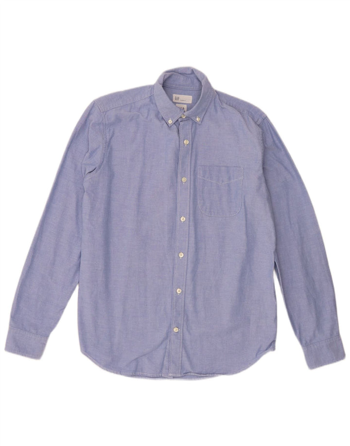 Gap Mens Standard Fit Shirt Small Blue Cotton