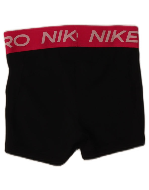 Nike Shorts deportivos gráficos para mujer UK 8 Small Black Colourblock
