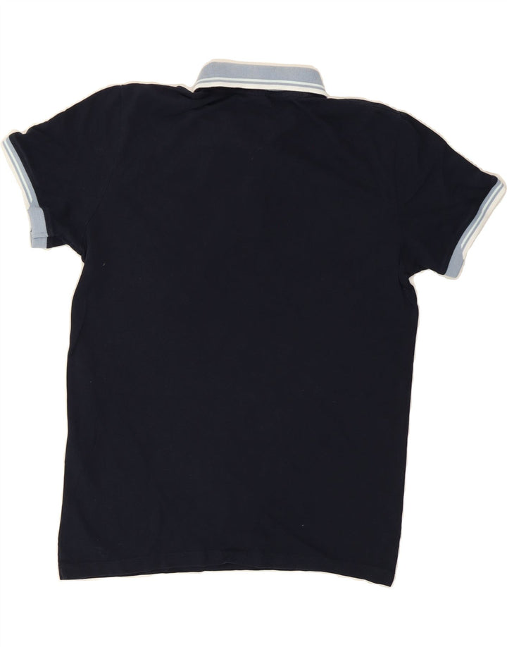 JACK & JONES Mens Polo Shirt Small Navy Blue Cotton Vintage Jack & Jones and Second-Hand Jack & Jones from Messina Hembry 