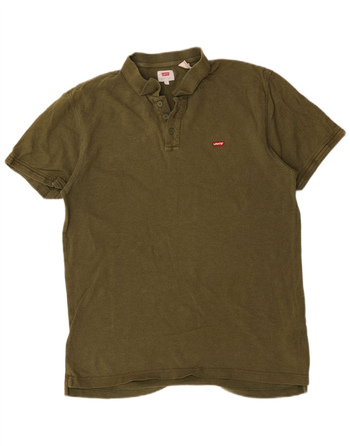 Męska koszulka polo Levi's, duża, bawełniana w kolorze khaki