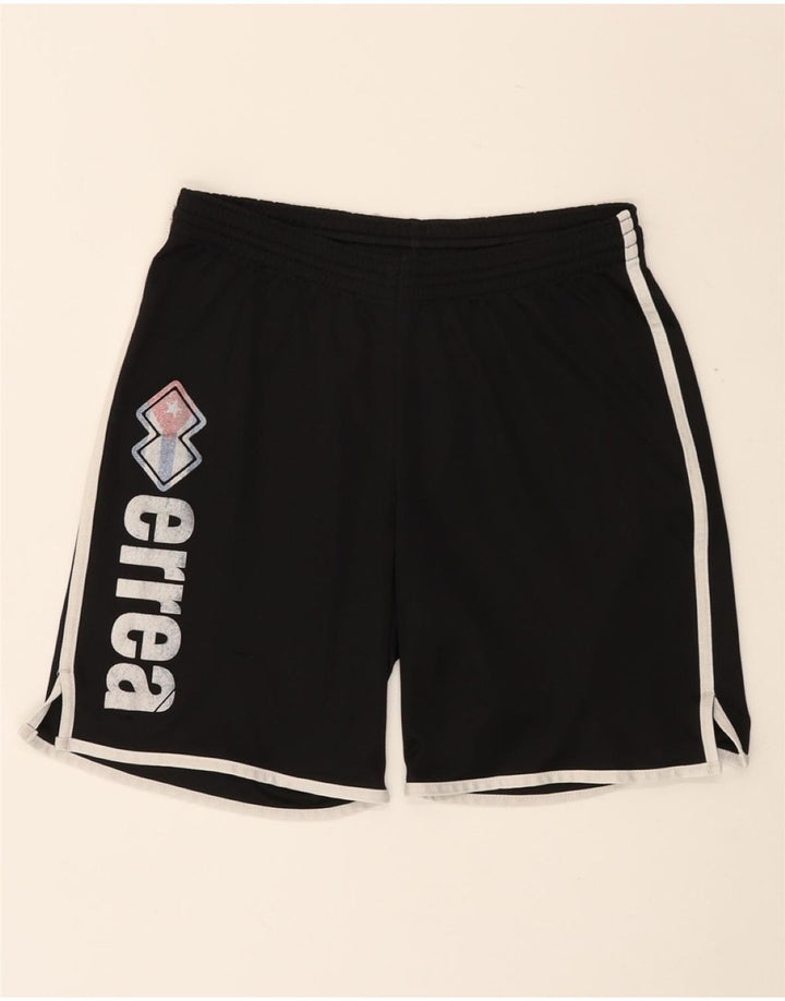 Pantaloni scurți sport grafic pentru bărbați ERREA, mediu negru