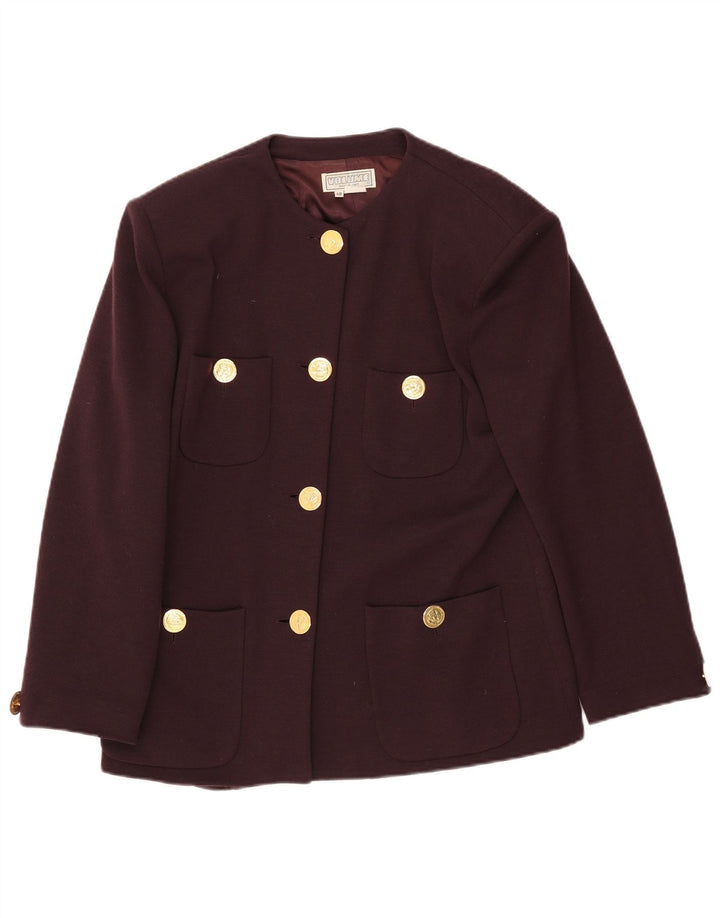 Giacca blazer vintage da donna a 4 bottoni IT 48 XL Marrone