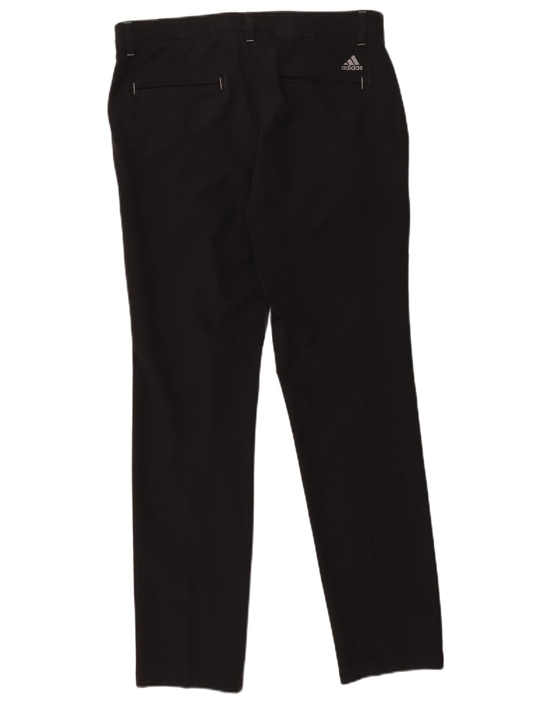 Pantaloni chino dritti da uomo Adidas W32 L32 poliestere nero