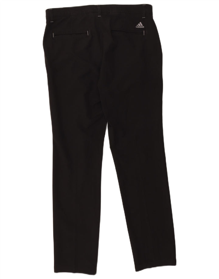 Pantaloni chino dritti da uomo Adidas W32 L32 poliestere nero
