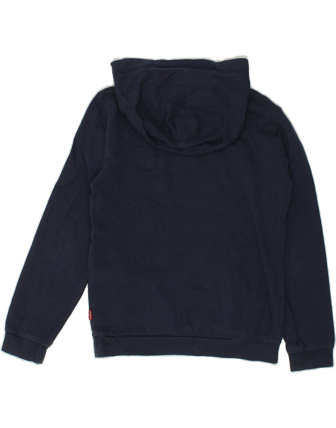 LEVI'S Boys Graphic Hoodie Jumper 9-10 Years Navy Blue Cotton Vintage Levi's and Second-Hand Levi's from Messina Hembry 