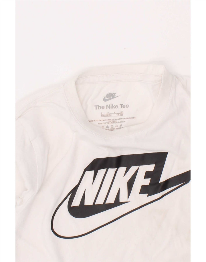 Nike Boys Graphic Top manga larga 4-5 años pequeño blanco