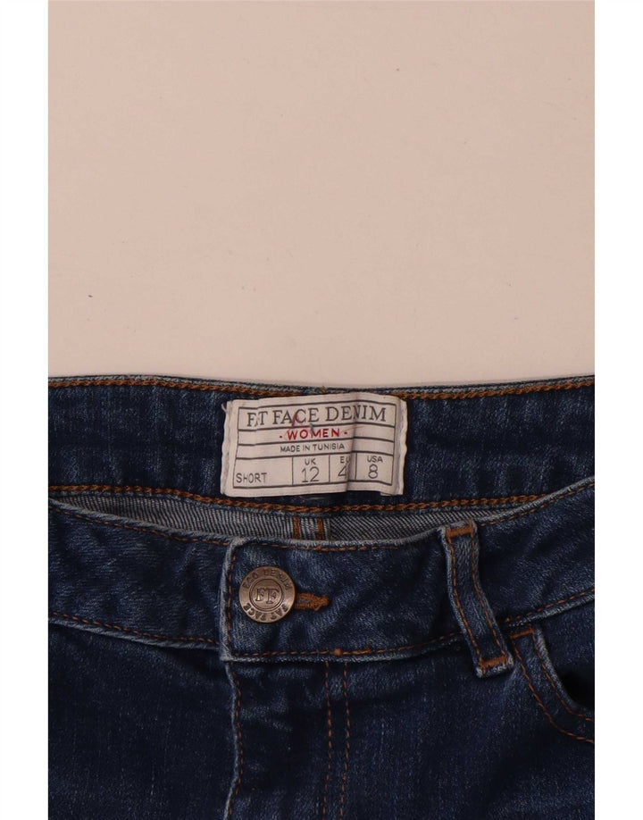Fat Face Womens Denim Shorts UK 12 Medium W30 Blue Cotton