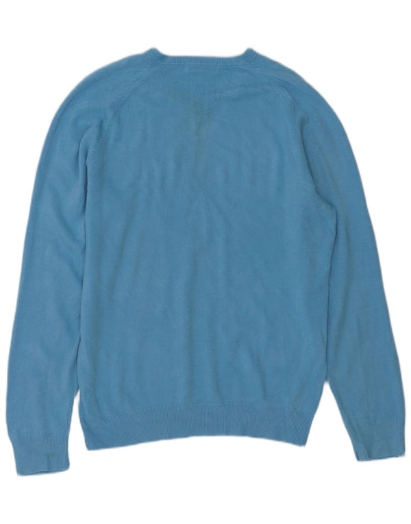 Marks & Spencer Herren Autograph Pullover mit V-Ausschnitt, klein, Acryl, Blau
