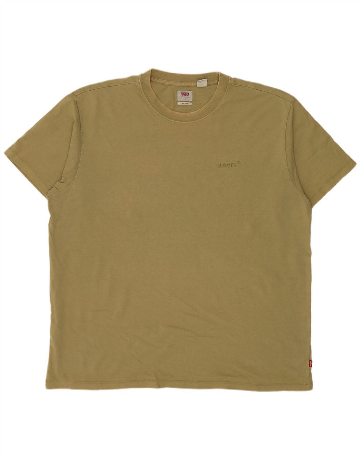 Levi's Mens Relaxed Fit T-Shirt Top Large Khaki