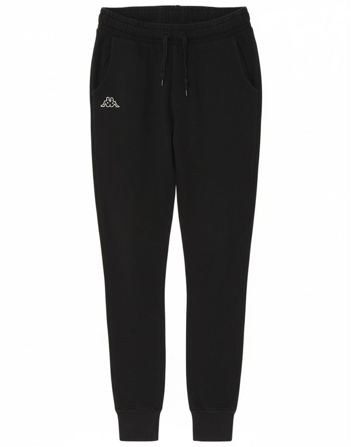 Kappa Damen-Trainingshose, Jogginghose, groß, schwarze Baumwolle