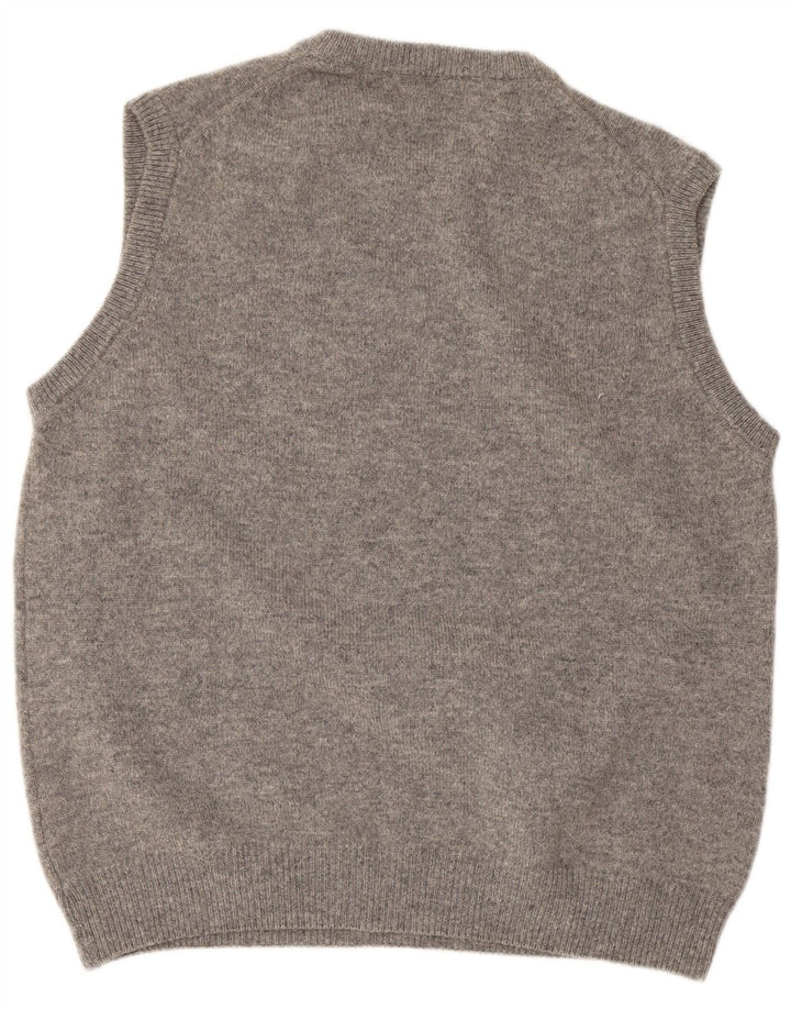 Henry Cottons Herrevest Tank Top Stor Grå Virgin Wool