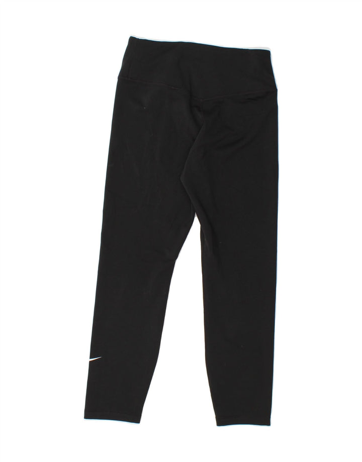 NIKE Womens Leggings UK 10 Small Black Polyester Vintage Nike and Second-Hand Nike from Messina Hembry 