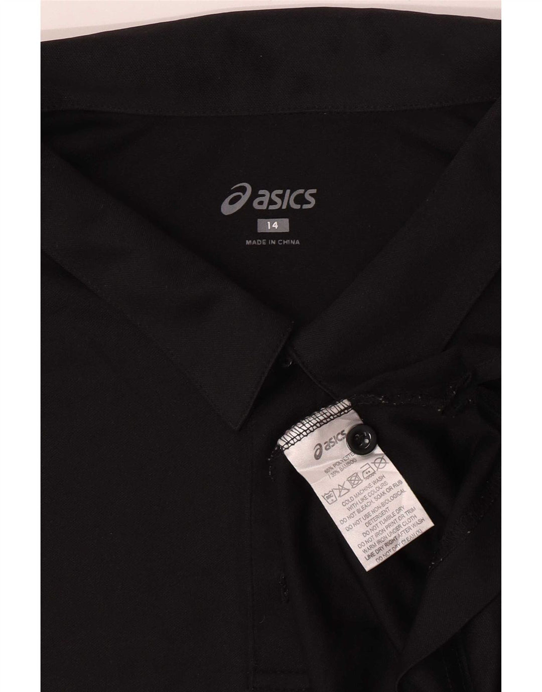 Polo Asics Ragazzo 13-14 Anni Poliestere Nero