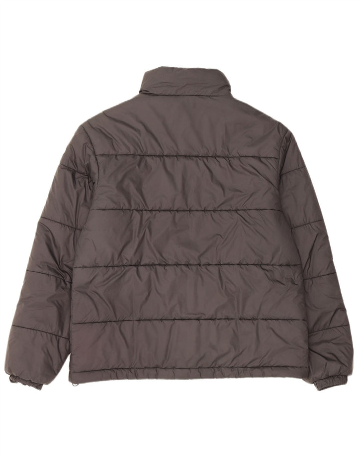 Adidas Mens Loose Fit Padded Jacket UK 36 Small Black Polyester