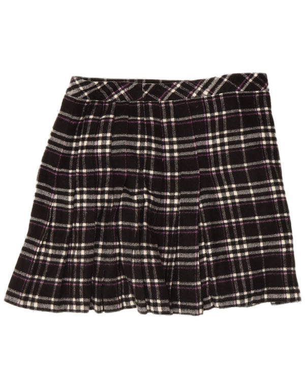 Yessica Womens Wrap Pleated Skirt EU 42 Large W32  Black Check Acrylic
