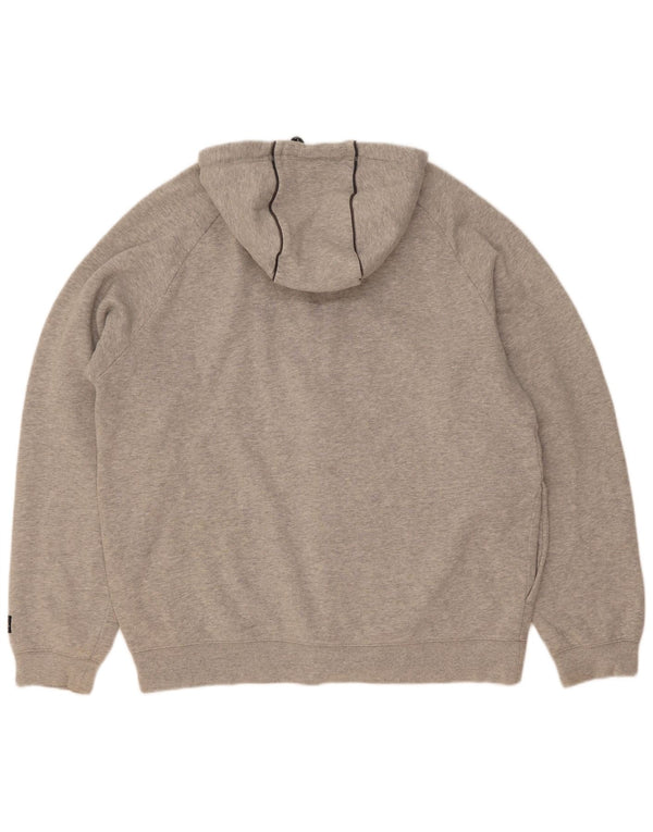 Męski sweter z kapturem i zamkiem Umbro XL, szara, bawełniana w bloki kolorów