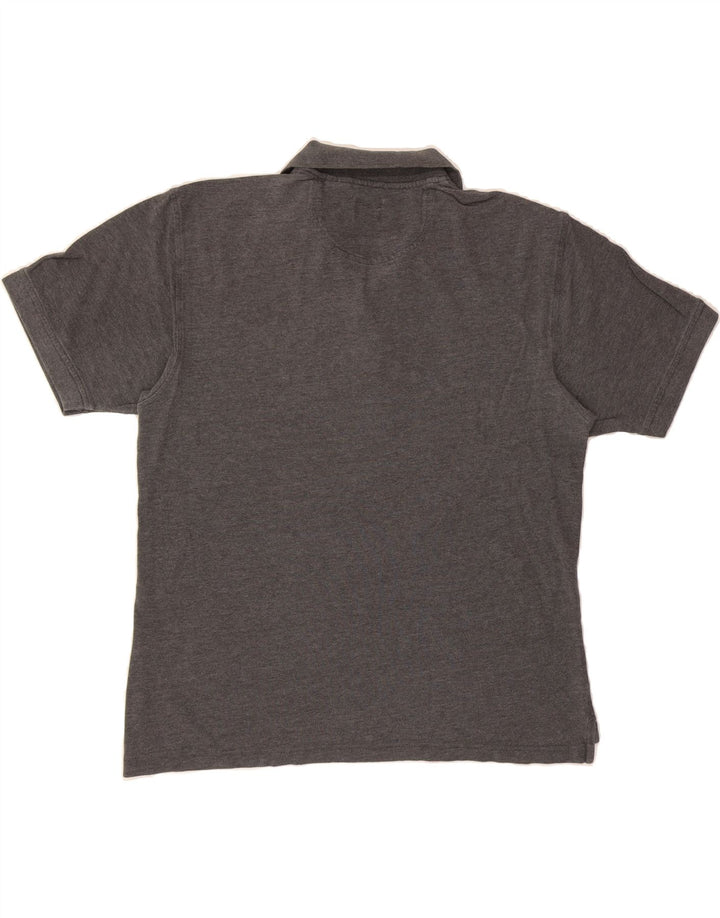 IZOD Mens Polo Shirt Medium Grey Cotton Vintage Izod and Second-Hand Izod from Messina Hembry 