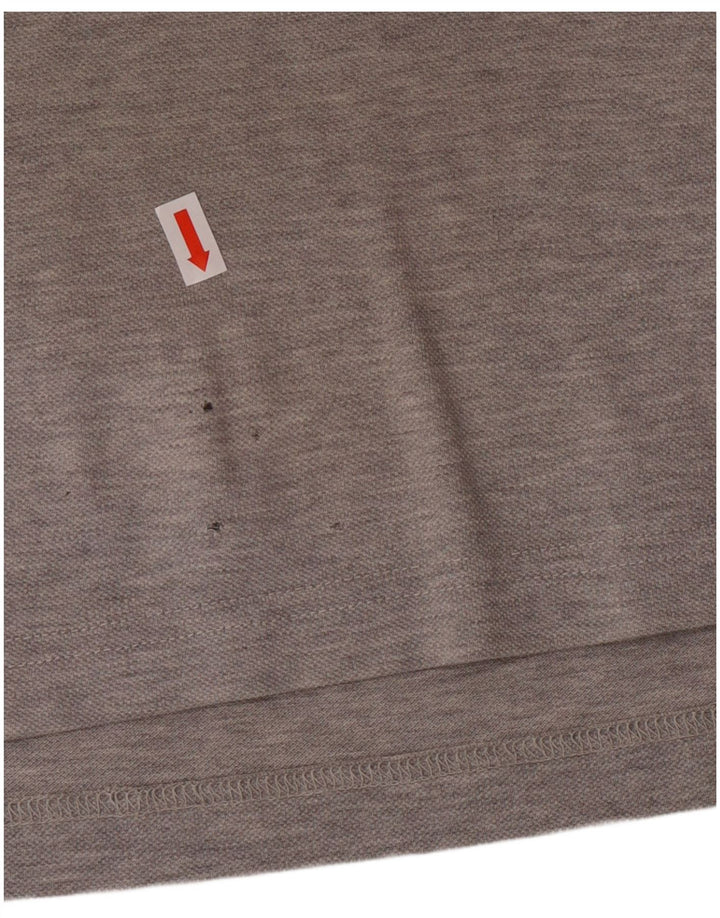 TOMMY HILFIGER Mens Slim Fit Polo Shirt Medium Grey Cotton